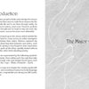 An open book shows two pages. The left is titled Introduction with text, while the right, inspired by Dream Raven Tarot from Schiffer Publishing, Ltd., is mostly blank and titled The Major Arcana.