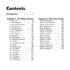 The Healing Tarot by Schiffer Publishing, Ltd. includes a table of contents listing chapters on Major Arcana and Court Cards, featuring names like The Fool, The Magician, and all Kings, Queens, Knights, and Pages for holistic healing and wellness.
