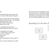 A two-page book spread from Schiffer Publishing’s Gaia’s Vision Oracle Cards features visioning questions on the left, and on the right, readings and tarot spreads—like Reaching for the Stars—plus intuitive inspiration from Gaia's Vision Oracle Cards.