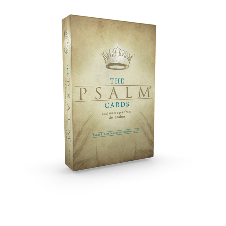 The PSALM® Cards by Schiffer Publishing, Ltd. is a beige deck featuring a crown illustration, offering spiritual inspiration and messages drawn from biblical verses.