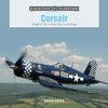 Blue Corsair airplane flying over a landscape with 'Legends of Warfare' branding.