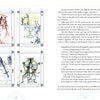 Four vivid cards from Schiffer Publishing’s The Transparent Tarot (2nd Edition, Deck and Guidebook Box Set) appear on the left, while the right page offers tarot reading tips—all set against a light decorative background.