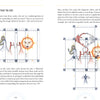 A book spread from Schiffer Publishing's The Transparent Tarot (2nd Edition, Deck and Guidebook Box Set) shows cards arranged in cross and starburst patterns with hands, faces, a sun, and instructions for new tarot deck layouts.