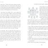 A two-page spread in the Da Vinci Enigma Tarot guidebook by Schiffer Publishing, Ltd. features card meanings on the left and a diagram of the “Vitruvian Man Spread” on the right, blending art and divination in this elegant deck and box set.