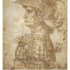 A sepia-toned sketch of a stern man in ornate feathered armor and helmet, labeled IV EMPEROR, appears in the Da Vinci Enigma Tarot (Deck and Guidebook Box Set) by Schiffer Publishing, Ltd.