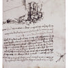 A card from the Da Vinci Enigma Tarot (Schiffer Publishing, Ltd.) depicts a complex mechanical device with mirrored notes. Below, it says: Nine of Water, Airborne. The aged paper background adds to its mystique.