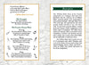 An open book presents The William Blake Tarot of the Creative Imagination by Schiffer Publishing, Ltd.; the left page explains card suits with a Blake quote, while the right page, "Description," explores the deck’s inspiration and creativity.