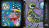Front and back cover of Outsider Art Tarot by Schiffer Publishing, Ltd., featuring vibrant abstract artwork: a patterned crowned face and a whimsical decorated bird, inspired by outsider art on bold backgrounds.