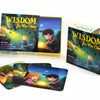 Wisdom for Wee Ones by Schiffer Publishing, Ltd. is a colorful card game featuring Proverbs cards with playful, cartoon-style art of children in nature, offering spiritual encouragement for young players.