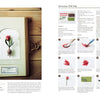 A two-page spread from The Herbarium of Fabric Flowers by Schiffer Publishing, Ltd. displays a wild tulip art piece and step-by-step photo instructions for making your own—ideal inspiration for naturalist fiber art enthusiasts.