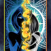 A stylized, split-colored figure stands before intricate patterns, divided by a glowing line of fire. BOUNDARIES appears below, reflecting the insightful themes of the Higher Self Oracle from Schiffer Publishing, Ltd.