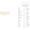 A table of contents page for "Oracle of the Crystal Skulls" by Schiffer Publishing, Ltd., listing topics and pages. Centered in orange text is a quote thanking the guardians of crystal skulls and acknowledging ADMV and Françoise for their guidance.