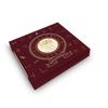A maroon box titled Sigils from Schiffer Publishing, Ltd., with gold and white mystical symbols and a central circle, perfect for divination and manifestation practices.