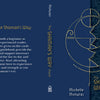 Book cover for The Shaman’s Way Oracle by Schiffer Publishing, Ltd. shows a gold abstract crescent moon and lines on a dark blue patterned background, reflecting the mystique of this shaman oracle deck. Guidebook details are included on the back.