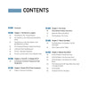 A Schiffer Publishing, Ltd. table of contents for Douglas DC-3 features blue and gray highlights, page numbers, and chapters on aviation history, Legends of Flight, aircraft info, airlift operations, and restorations.