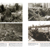 The cover of "Dying Hard" by Schiffer Publishing, Ltd. features four sepia WWII photos: soldiers in trenches, a machine gun team in woods, 39th Infantry Regiment at a howitzer, and a general in a jeep with troops in forested settings.