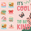 Add fun to your day with Schiffer Publishing, Ltd.'s KindKids Super Awesome Sticker Activity Book! Features animal illustrations, "Proud to be a Kind Kid," a pink tiger, butterfly, and "It's cool to be kind" on a leafy background. Perfect for sticker lovers!.