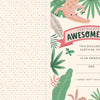 The KindKids Super Awesome Sticker Activity Book by Schiffer Publishing, Ltd. features cute plant and animal decorations with blank spaces for the recipient’s name and award purpose—perfect to pair with kindness crafts or a papercraft activity kit.