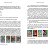 Two pages from The Magic Lantern Sibilla by Schiffer Publishing, Ltd. introduce animal symbolism and Italian oracle cards, showing six vibrant illustrated cards—each with unique scenes—offering a lively peek into this tradition.