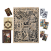 The Camelot Oracle by Schiffer Publishing, Ltd. is an Arthurian-inspired tarot set featuring illustrated cards, a guidebook, and a game board—an ideal divination tool for enthusiasts, displayed neatly on a white background.