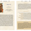 A two-page spread from The Camelot Oracle by Schiffer Publishing, Ltd. shows a knight in green armor on the left, inspired by Arthurian myths, and text about the archetype Bercilak on the right with sections titled As Champion and In Meditation.