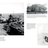 A column of WWII German light armored cars is shown on a country road; insets feature close-ups and rear views with soldiers. From "German Light Armored Cars of WWII" by Schiffer Publishing, Ltd.