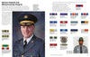 A man in dress military uniform smiles at the camera. The page from "On Patrol" by Schiffer Publishing, Ltd. displays U.S. military awards and insignia, plus a photo of another soldier wearing a campaign hat like those used by State Police.