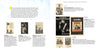 A two-page spread from Punk and New Wave Record Ads (Schiffer Publishing, Ltd.) features text and images of album covers and posters, showcasing the influence of graphic design on music against a white background.