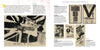 A two-page spread from *Punk and New Wave Record Ads* by Schiffer Publishing, Ltd., showcases vintage album covers, posters, and flyers with text columns highlighting bands and releases in this visual music history.