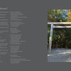 A two-page spread from Schiffer Publishing, Ltd.'s "Traditional Japanese Woodworking": The left page presents the poem "Artist or Craftsman?" in English and Japanese; the right shows a sunlit Shinto shrine entrance with a graceful torii gate.