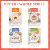 Four embroidery kits by Schiffer Publishing, Ltd.—Brilliant Butterfly, Woodland Mushroom, Sunshine Pines, and Sunny Days Ahead—are displayed under "GET THE WHOLE SERIES!", each featuring unique hand embroidery designs.