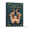 The Oracle of the Mythical Ocean oracle deck, presented in a box featuring an orange octopus on a dark teal cover with gold title lettering.