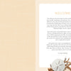 A welcoming beige page from the MindfulMoments Word Search Coastal Escape by Schiffer Publishing, Ltd. features a decorative border, introductory text highlighting relaxing coastal themes and easygoing word search puzzles, a motivating “Let’s get searching!” prompt, and a photo of sand dollars with seashells in the bottom right corner—all thoughtfully designed to inspire mindful moments as you start your puzzle adventure.
