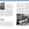 Two pages from "Project Mercury" by Schiffer Publishing, Ltd. feature black-and-white photos of engineers in labs and at chalkboards, with detailed text on early manned spaceflight and the beginnings of the NASA Mercury program.