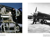 This Schiffer Publishing, Ltd. product features two WWII photos of the Curtiss P-40 Warhawk: left—color crew servicing scene; right—black and white shows Flying Tigers beside a parked aircraft.
