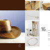 A wooden cowboy hat is shown beside step-by-step images featuring advanced woodturners making it, from block to finished piece. This standout project is found in "New Woodturning Techniques and Projects" by Schiffer Publishing, Ltd.