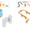 A vibrant diagram from ArchiTek by Schiffer Publishing, Ltd. sparks kids’ creativity and inspires unique 3-D building ideas.