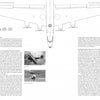 A black-and-white diagram of the Douglas XB-19 spans the top of a Schiffer Publishing, Ltd. book page, with columns of text and two vintage photos of early bombers below, capturing a moment in aviation history.