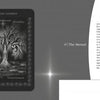 The Inner Realms Tarot by Schiffer Publishing, Ltd. features the IX The Hermit card: a grayscale, hooded figure beneath a tree with swirling patterns, embodying wisdom, solitude, humility, seeking, and detachment—ideal for Tarot readers or companions.