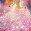 A luminous figure in a starry dress stands before vibrant cosmic clouds, symbolizing spiritual growth. "GRACE" and the number 8 appear below. From the Transformation Oracle by Schiffer Publishing, Ltd.