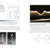 The Schiffer Publishing, Ltd. book "Multi-Axis Spindle Turning" features diagrams of axis shifts, a photo of a wavy spindle, and labeled illustrations explaining multi-axis turning techniques and their varied outcomes.