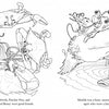 On the left, Chadwick the Crab, Pincher Pete, and Bug-Eyed Benny pose together. On the right by Chesapeake Bay, a hat-wearing egret stands for a playful kids’ scene from Schiffer Publishing's "Chadwick Activity Book.