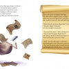 As a girl opens a door in Schiffer Publishing, Ltd.’s "If the Shoe Fits," she’s swept up by swirling letters; on the right, a woman embraces her among scattered parchment, capturing this children’s book’s fairy-tale magic.