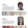 A magazine page features headshots and short bios of Judy Gula and Mary Kerr. Below are images of colorful contemporary quilts and vintage blocks from Schiffer Publishing, Ltd.'s A Quilt Block Challenge.