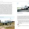 A two-page spread in "The 54th Fighter-Interceptor Squadron" from Schiffer Publishing, Ltd. details the unit’s Cold War air defense role, with text and color photos of USAF jets—like the F-86D Sabrejet and F-101B Voodoo—at Ellsworth AFB.