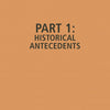 An orange background with black text in the center reads PART 1: HISTORICAL ANTECEDENTS, introducing The Model 1891 Carcano Rifle by Schiffer Publishing, Ltd. and its role as an iconic Italian service rifle.