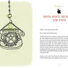 An illustrated ornate cauldron with a pentacle hangs from a chain on a pale green background, beside a book page from "The Healthy Witch" by Schiffer Publishing, Ltd., a holistic witchy workbook introducing magikal healing.