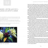 A magazine spread features "How Money—or the Lack of It—Challenges an Artist’s Career." The left page has a bouquet photo; the right discusses how financial struggles shape self-directed learning in Studio Craft as Career by Schiffer Publishing, Ltd.