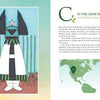 An illustrated page from Schiffer Publishing, Ltd.'s "Goddesses from A to Z" shows Crow Mother, a Hopi spirit from Arizona, in traditional attire, explaining her cultural role—ideal for introducing kids to goddesses.