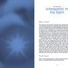 A two-page spread from Schiffer Publishing, Ltd.’s book Tarot: left page is blue with starburst motifs; right page titled "Introduction to the Tarot," discussing Tarot symbolism, "What is Tarot?" and "Tarot’s Purpose" sections.
